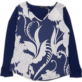 Promise Blue Floral Pyjama Top