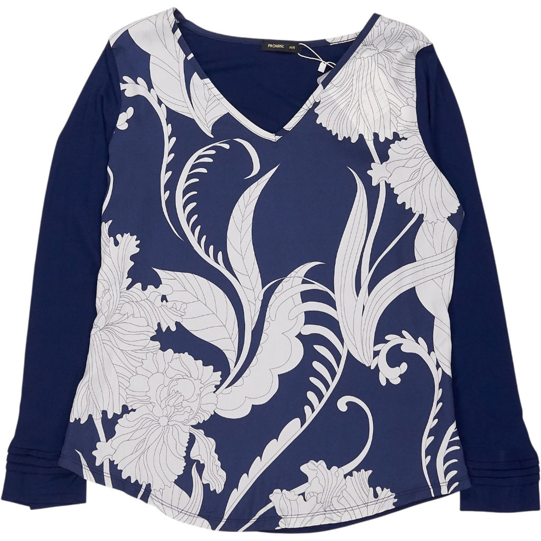 Promise Blue Floral Pyjama Top