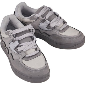 Pull & Bear Grey Low-Top Trainers