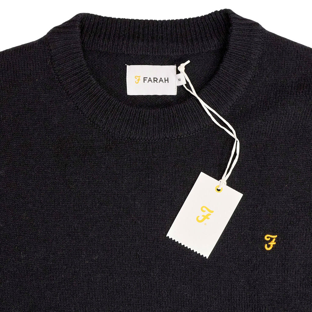Farah Black Crew Sweatshirt