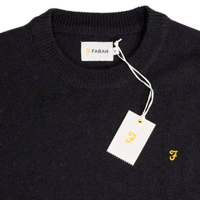 Farah Black Crew Sweatshirt