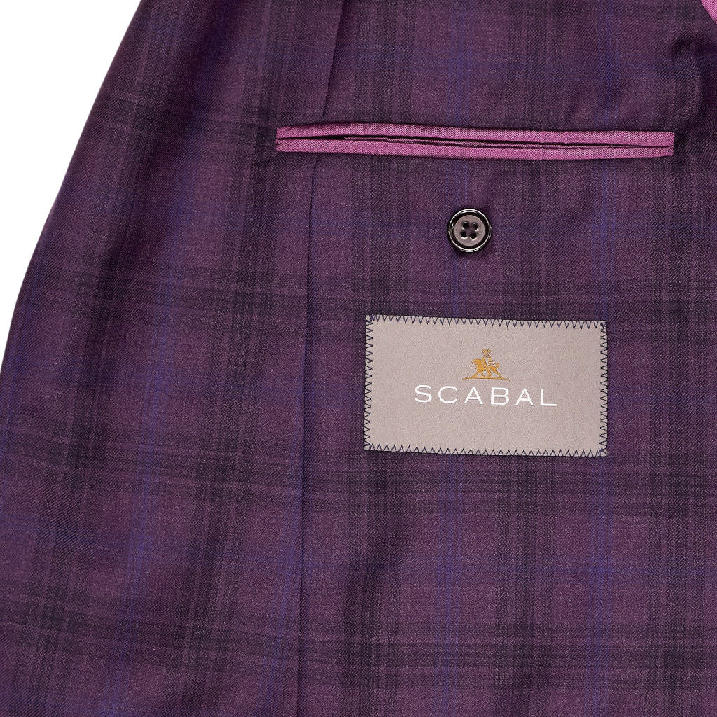 Scabal Purple Check Suit
