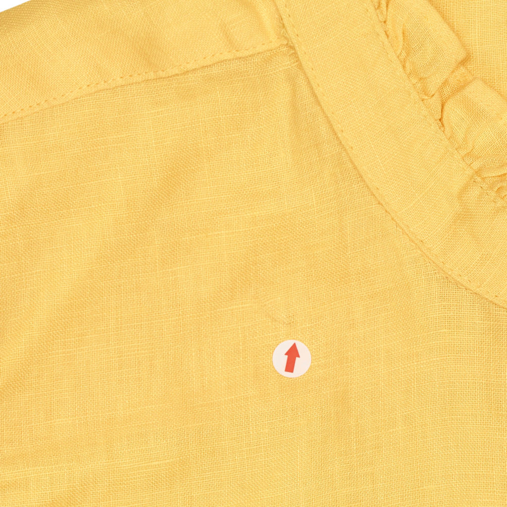 Lands' End Yellow Sleeveless Ruffle Top