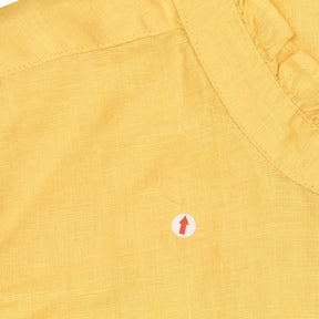 Lands' End Yellow Sleeveless Ruffle Top