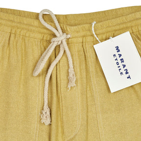 Isabel Marant Yellow Viamao Silk Trousers