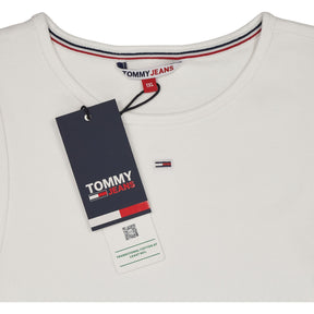 Tommy Jeans White Rib Tank Top