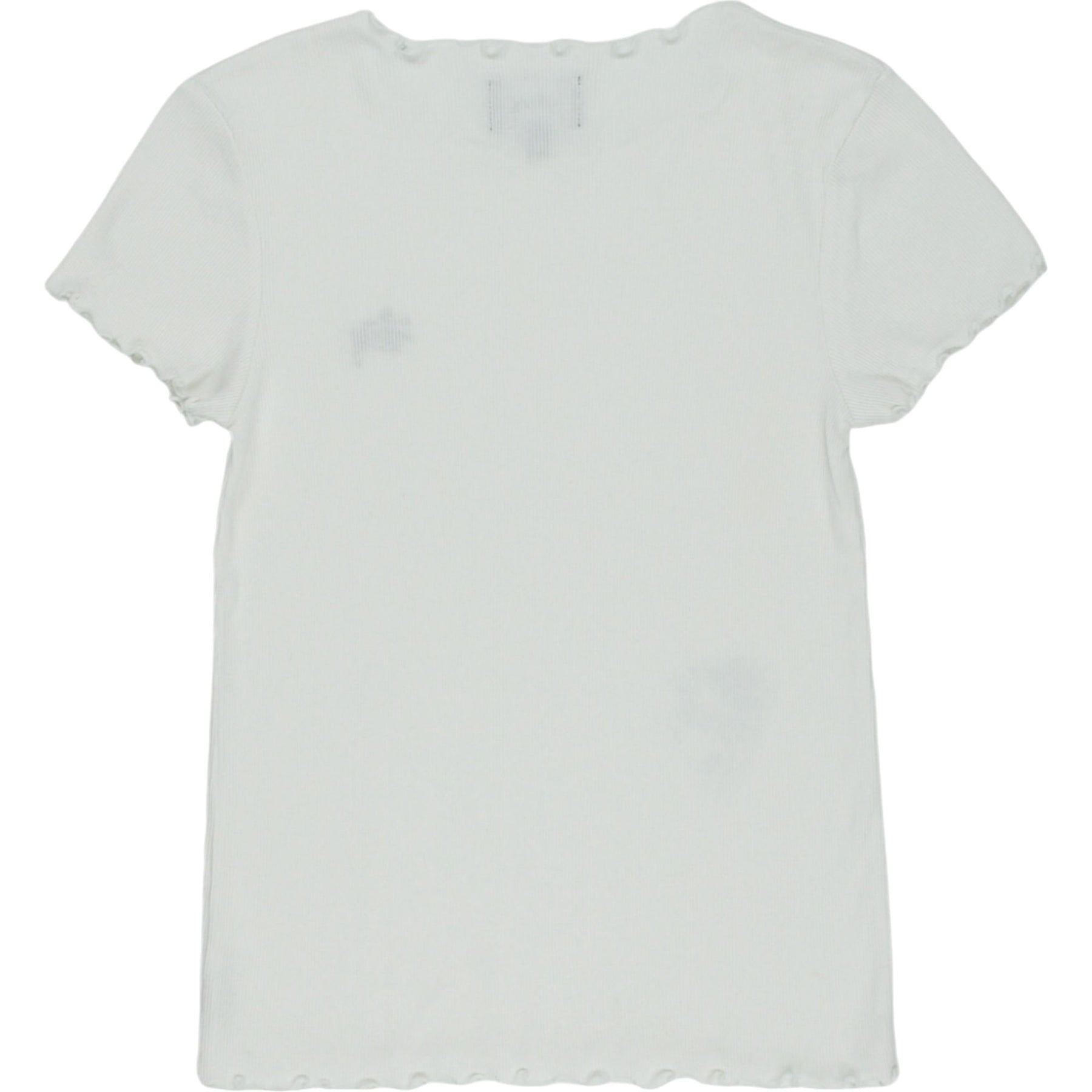 Stussy White Ribbed T-Shirt