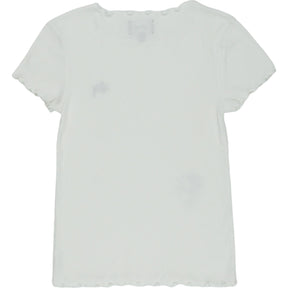 Stussy White Ribbed T-Shirt