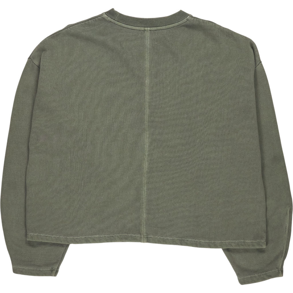Hush Dark Khaki Amara Seam Sweatshirt