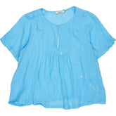 NRBY Blue Linen Blouse