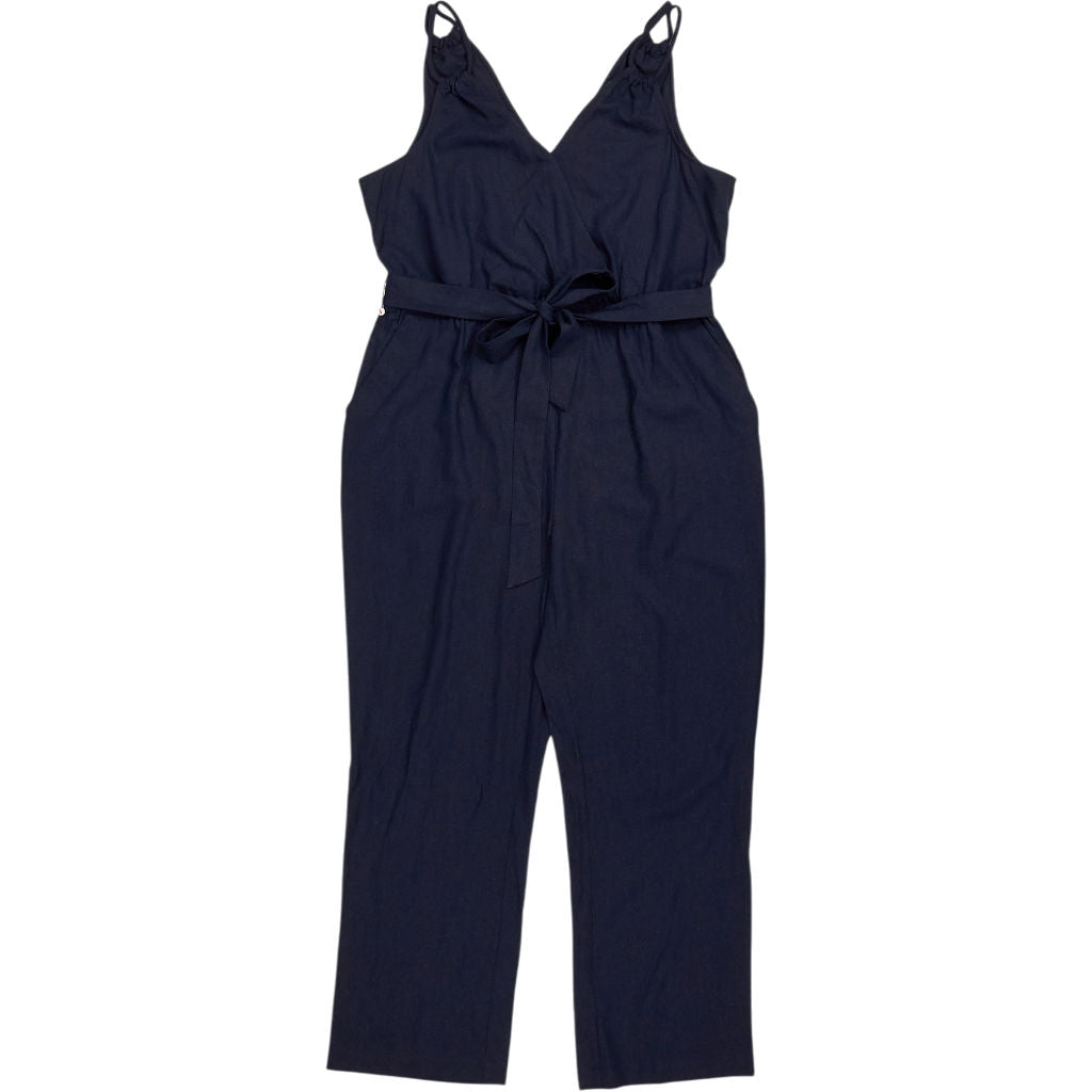 Hush Navy Kara Wrap Jumpsuit