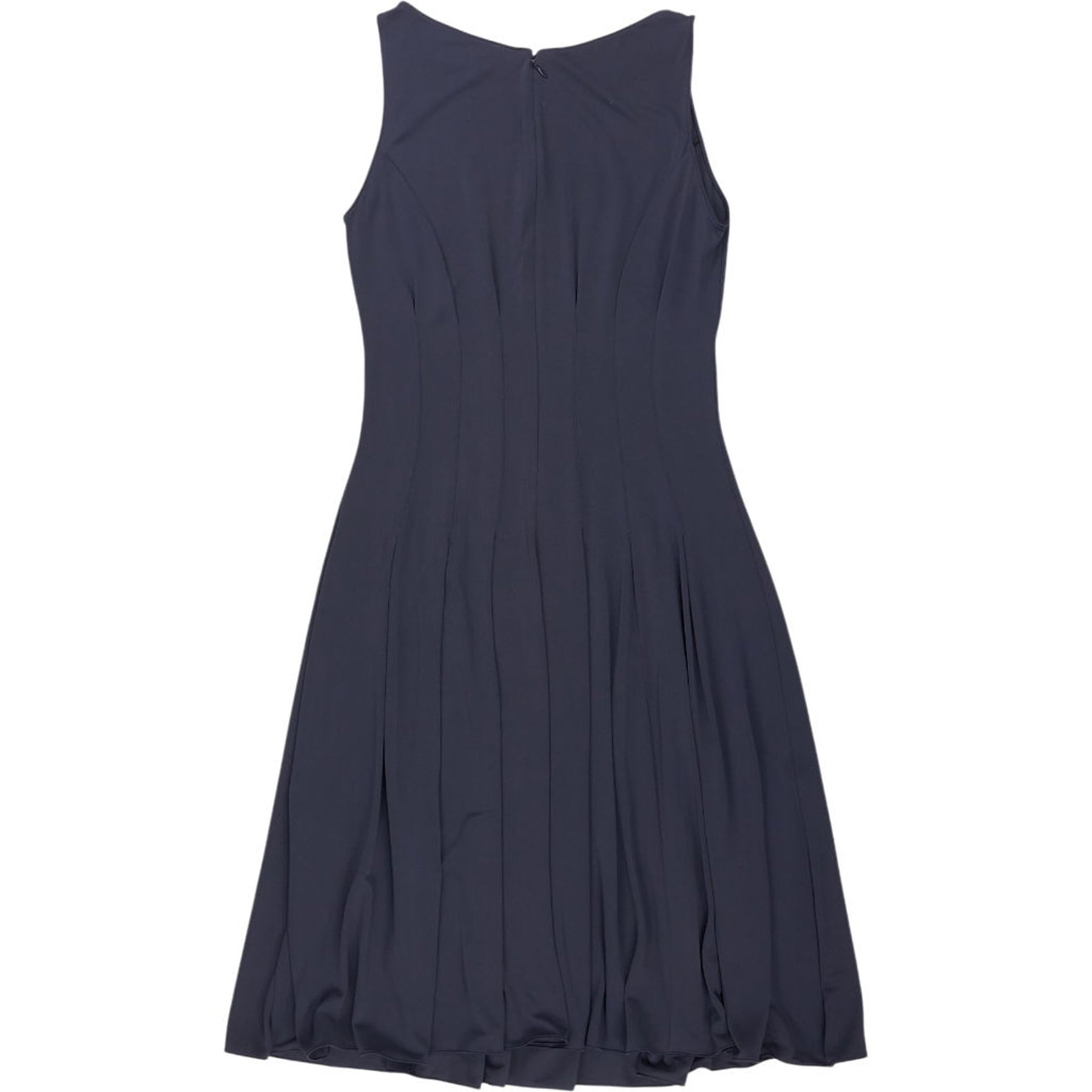 Armani Navy Sleeveless Midi Dress