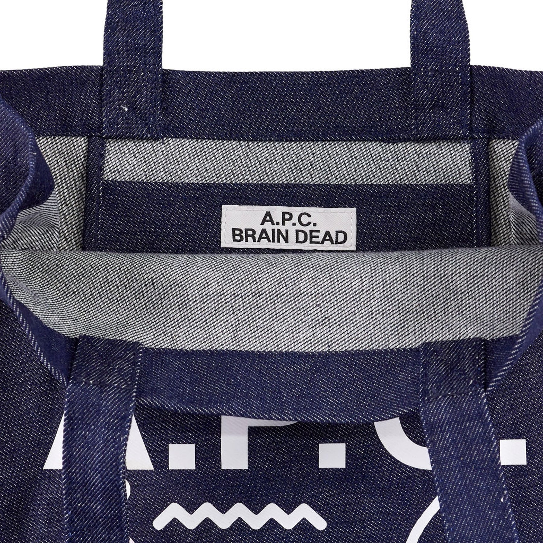 A.P.C. Brain Dead Denim Tote Bag
