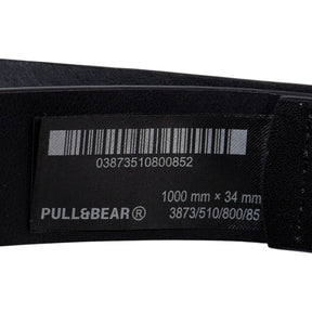 Pull&Bear Black Polyurethane Belt
