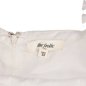 The Frolic Plus White Cotton Mini Dress