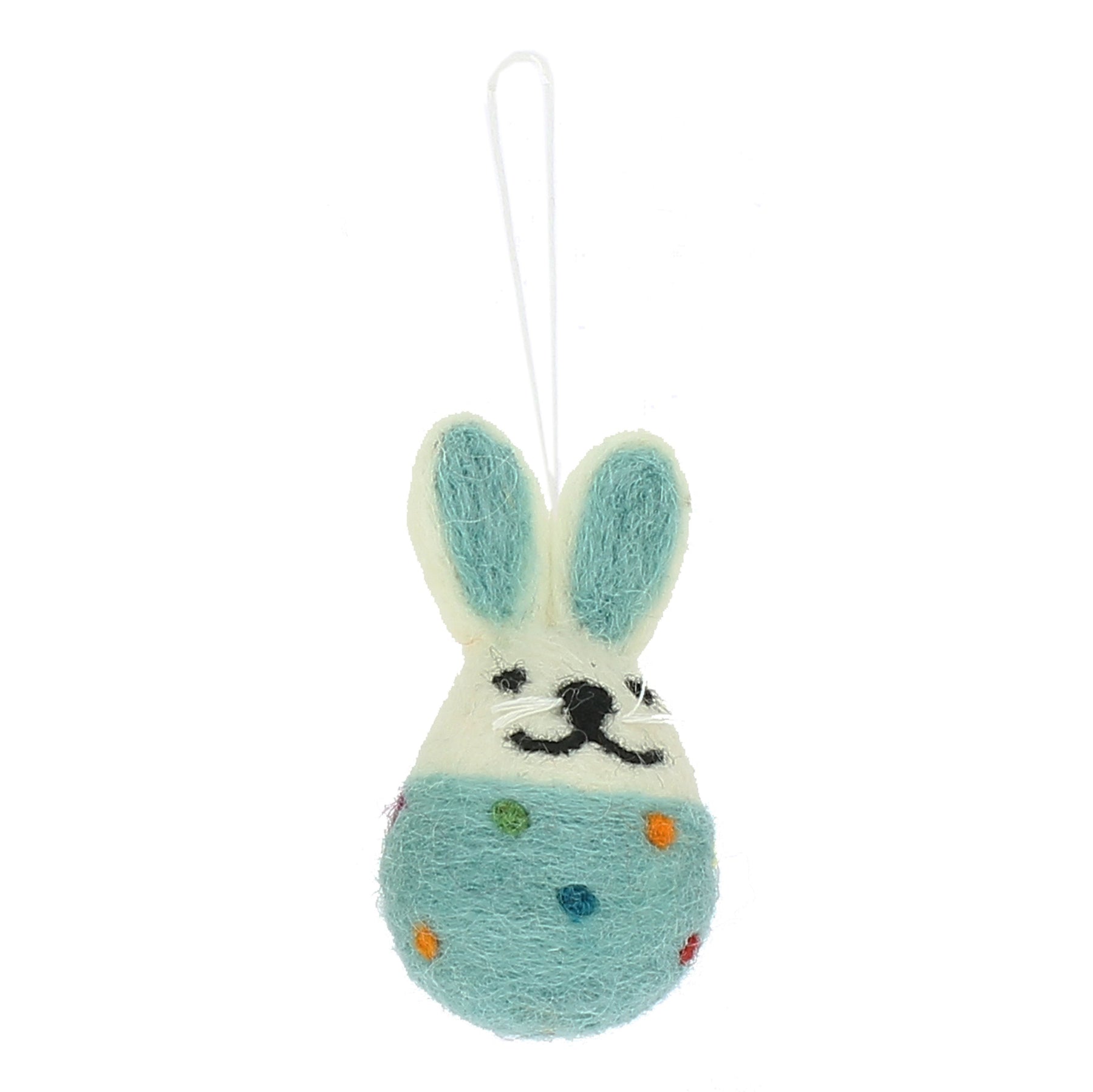 'Spotty Bunny' felt decorations by Fiona Walker England