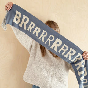 BRRRRRRRR - Cool Blue Knitted Scarf