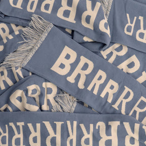 BRRRRRRRR - Cool Blue Knitted Scarf
