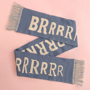 BRRRRRRRR - Cool Blue Knitted Scarf