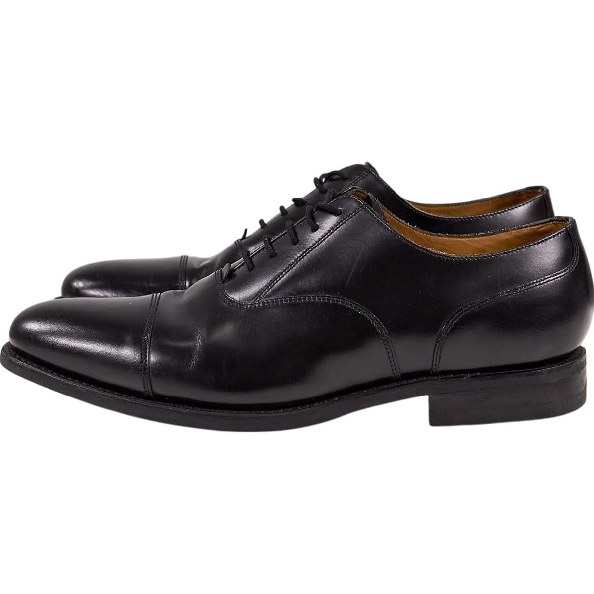 Loake Black Leather 300BRG Oxford Shoes
