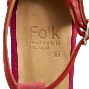 Folk Pink Lumi Rose Wedge Sandals