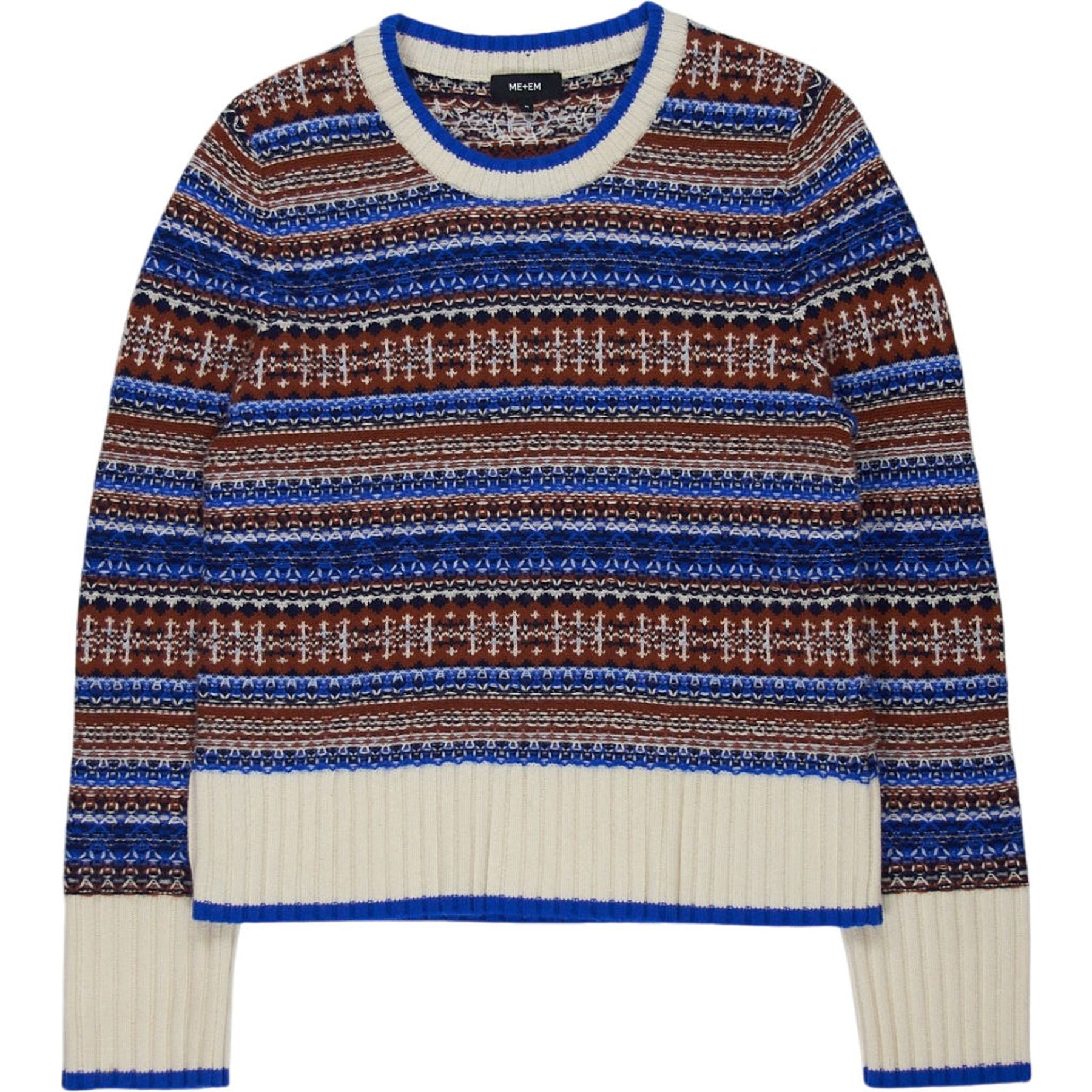 ME+EM Multicoloured Wool Cashmere Jumper