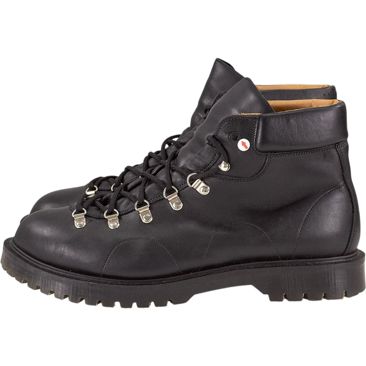 YMC Black Leather Hiking Boots