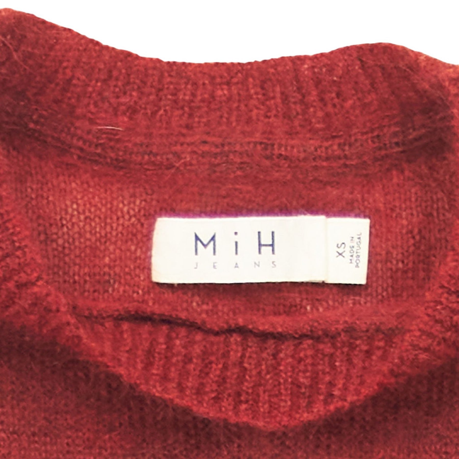 MiH Jeans Red Mohair Jumper