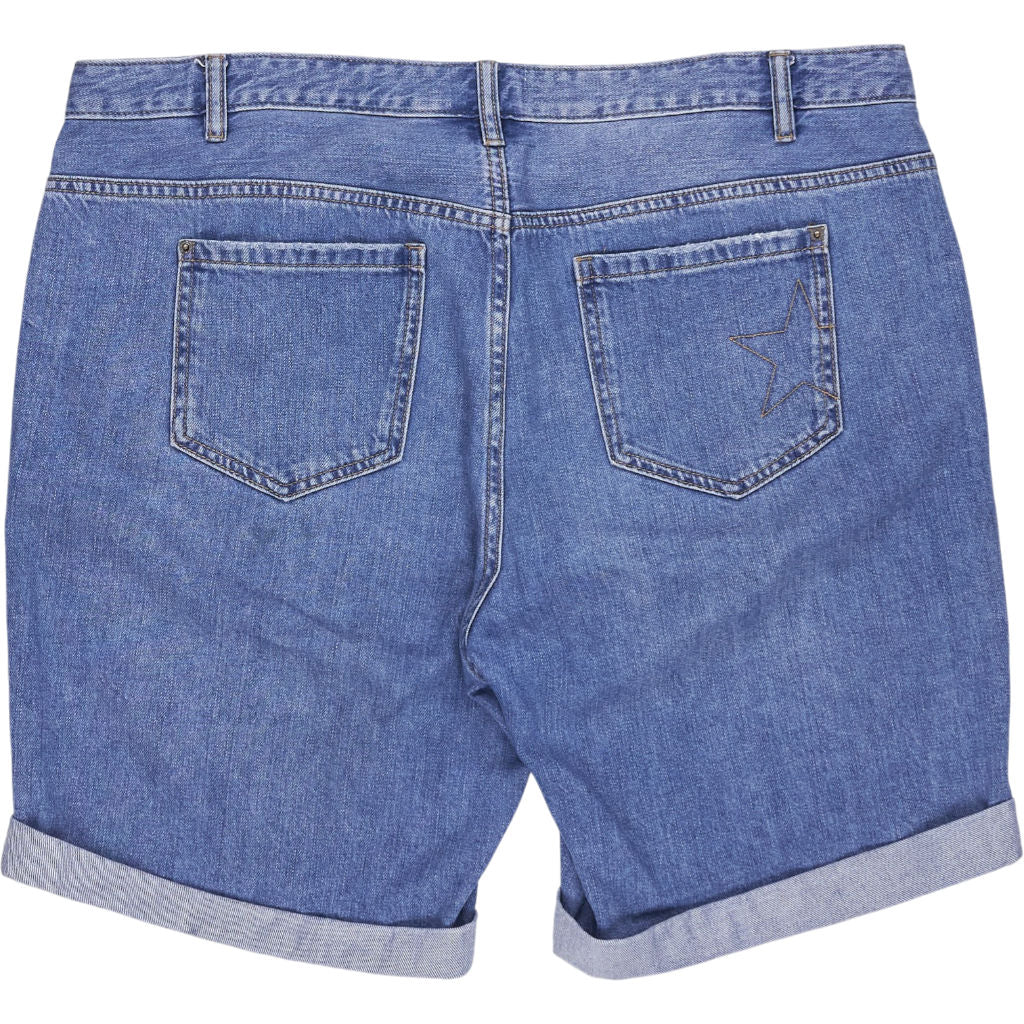 Hush Light Blue Long Denim Shorts