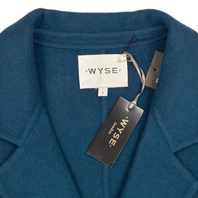 Wyse Teal Diane Double-Faced Belted Coat