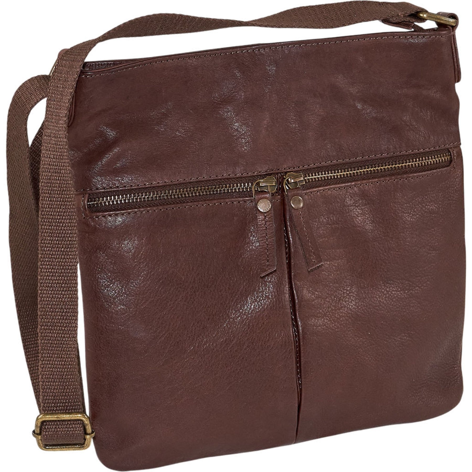 FatFace Brown Leather Crossbody Bag
