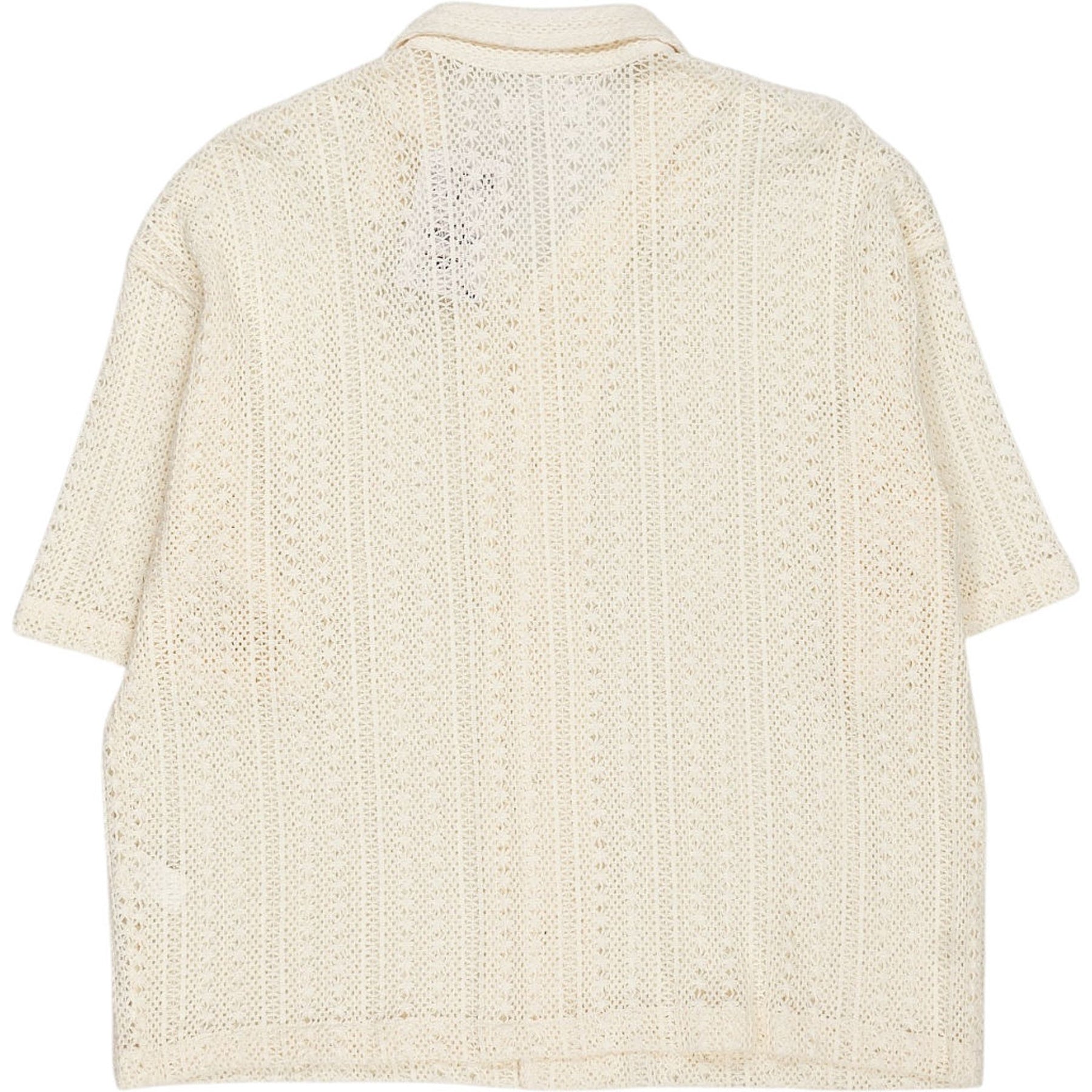 Pull & Bear Cream Crochet Shirt