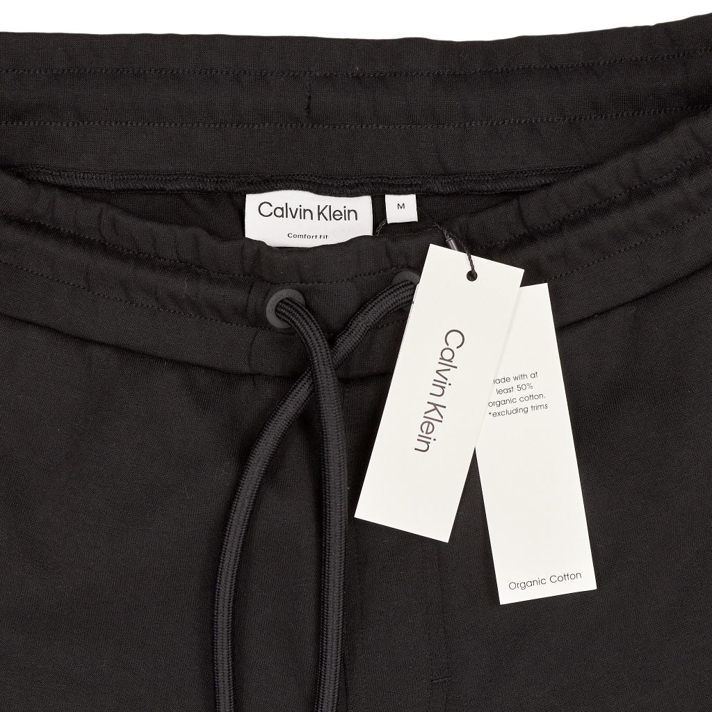 Calvin Klein Black Raised Logo Tape Jogger