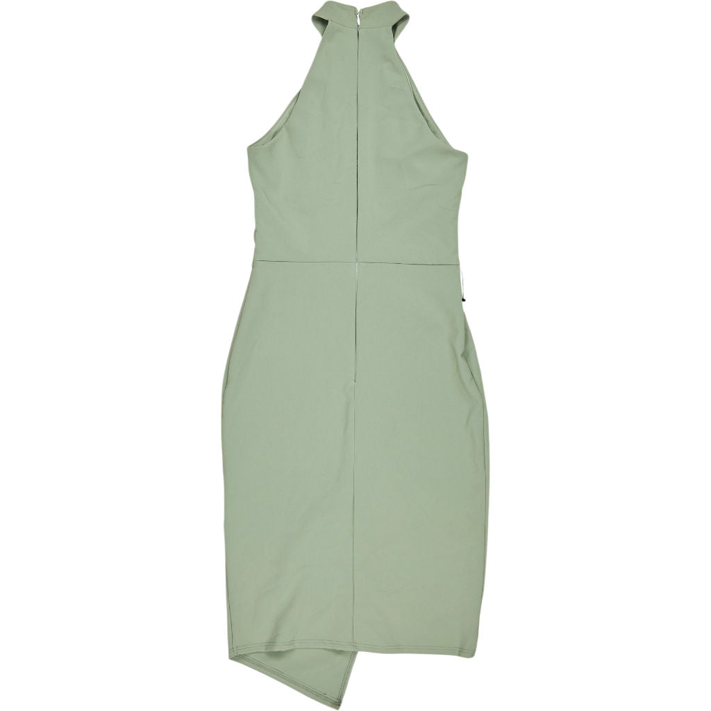 Lipsy Sage Asymmetric Halter Dress