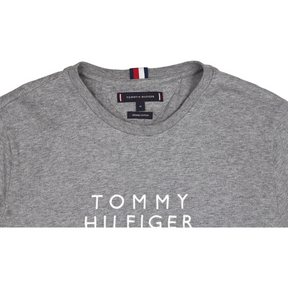 Tommy Hilfiger Grey Marl Embroidered T-Shirt