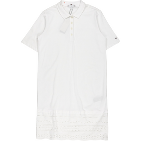 Tommy Hilfiger White Broiderie Polo Dress