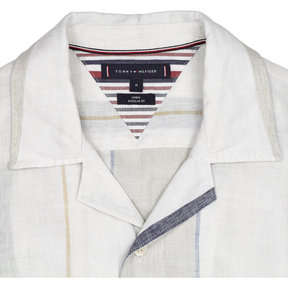 Tommy Hilfiger White Striped Linen Shirt