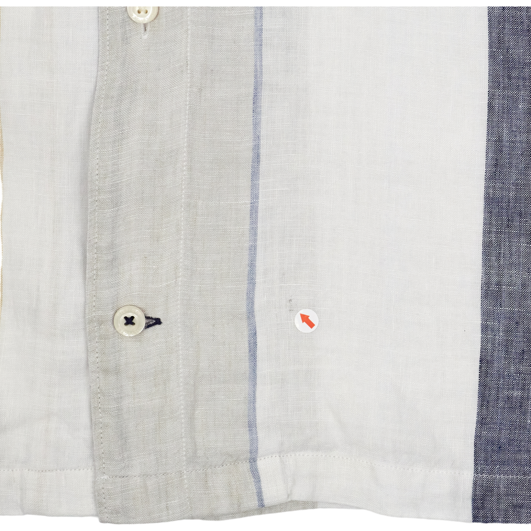 Tommy Hilfiger White Striped Linen Shirt