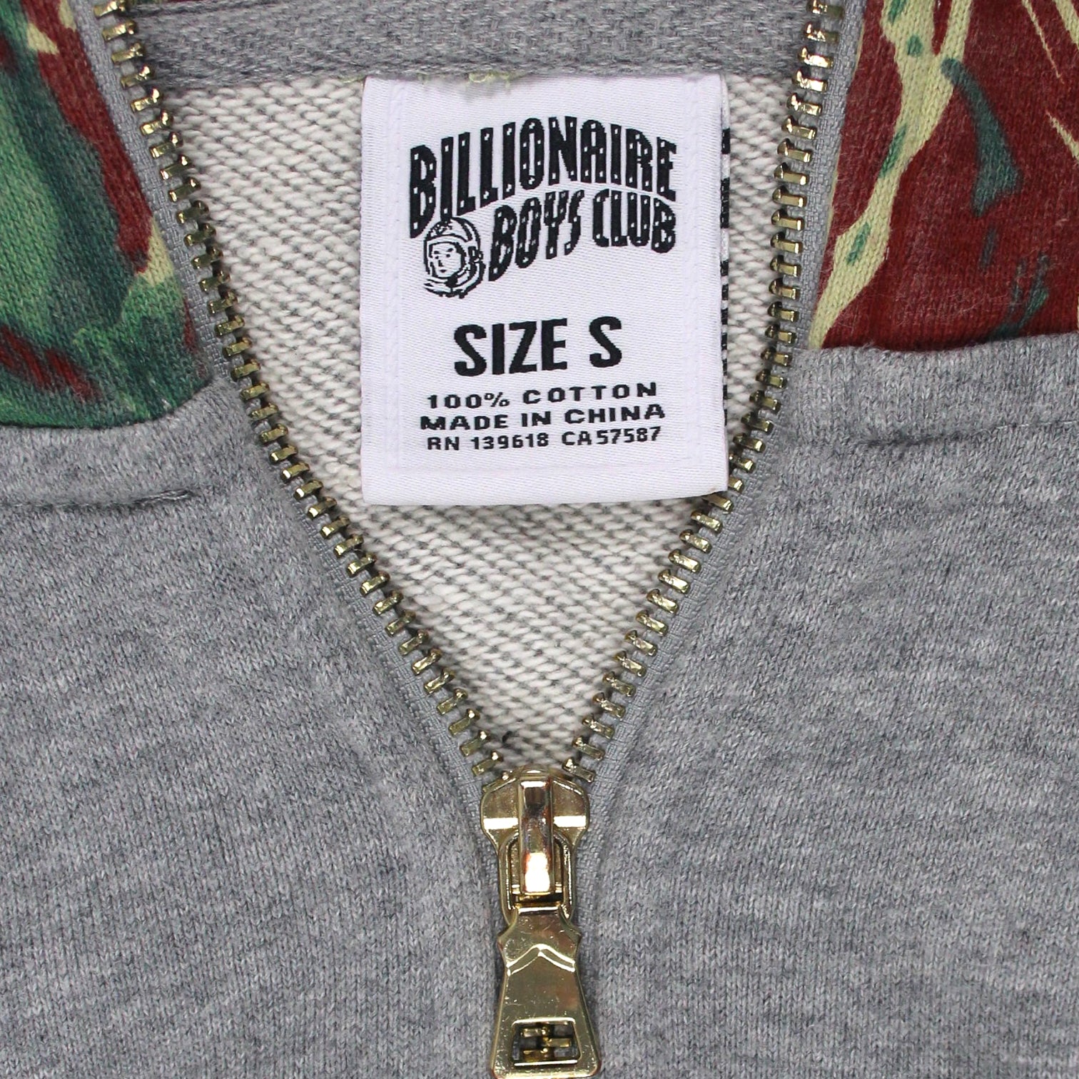 Billionaire Boys Club Grey Zip-Up Hoody