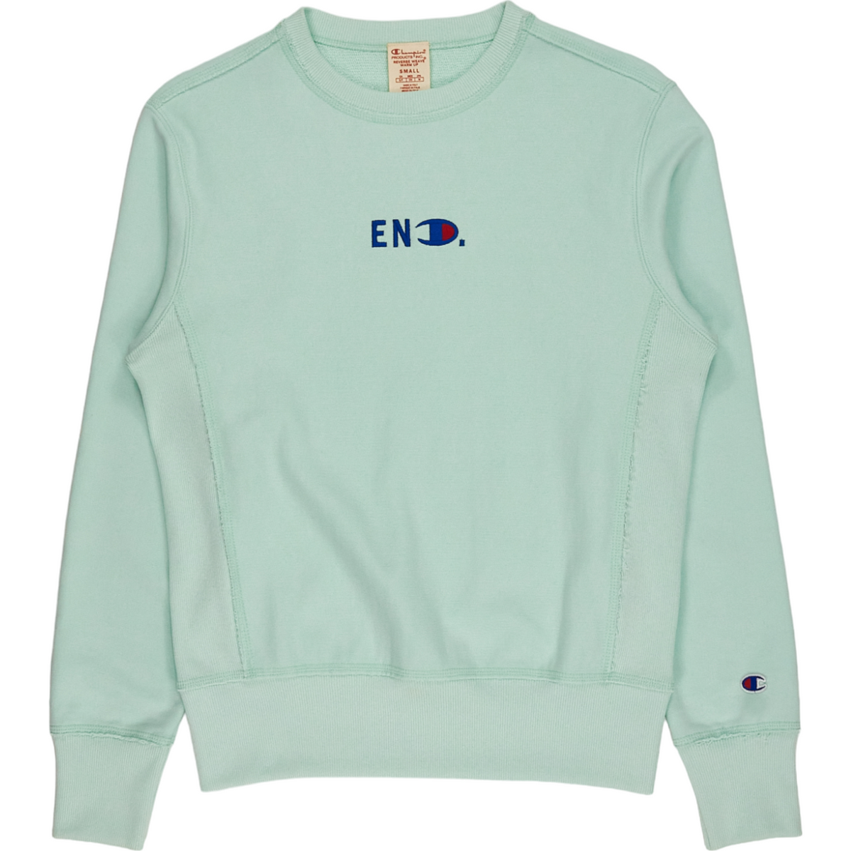 END X Champion Mint Reverse Weave Terry Crew Sweat
