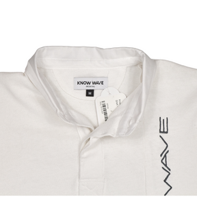 Know Wave White Stretch Rugby Shirt