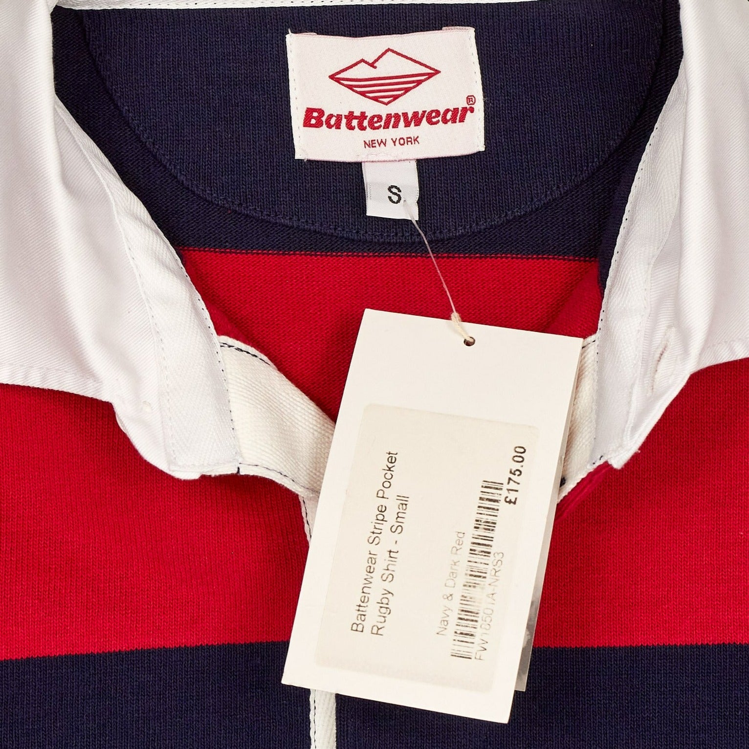 Battenwear Red/Navy Pocket Rugby Shirt