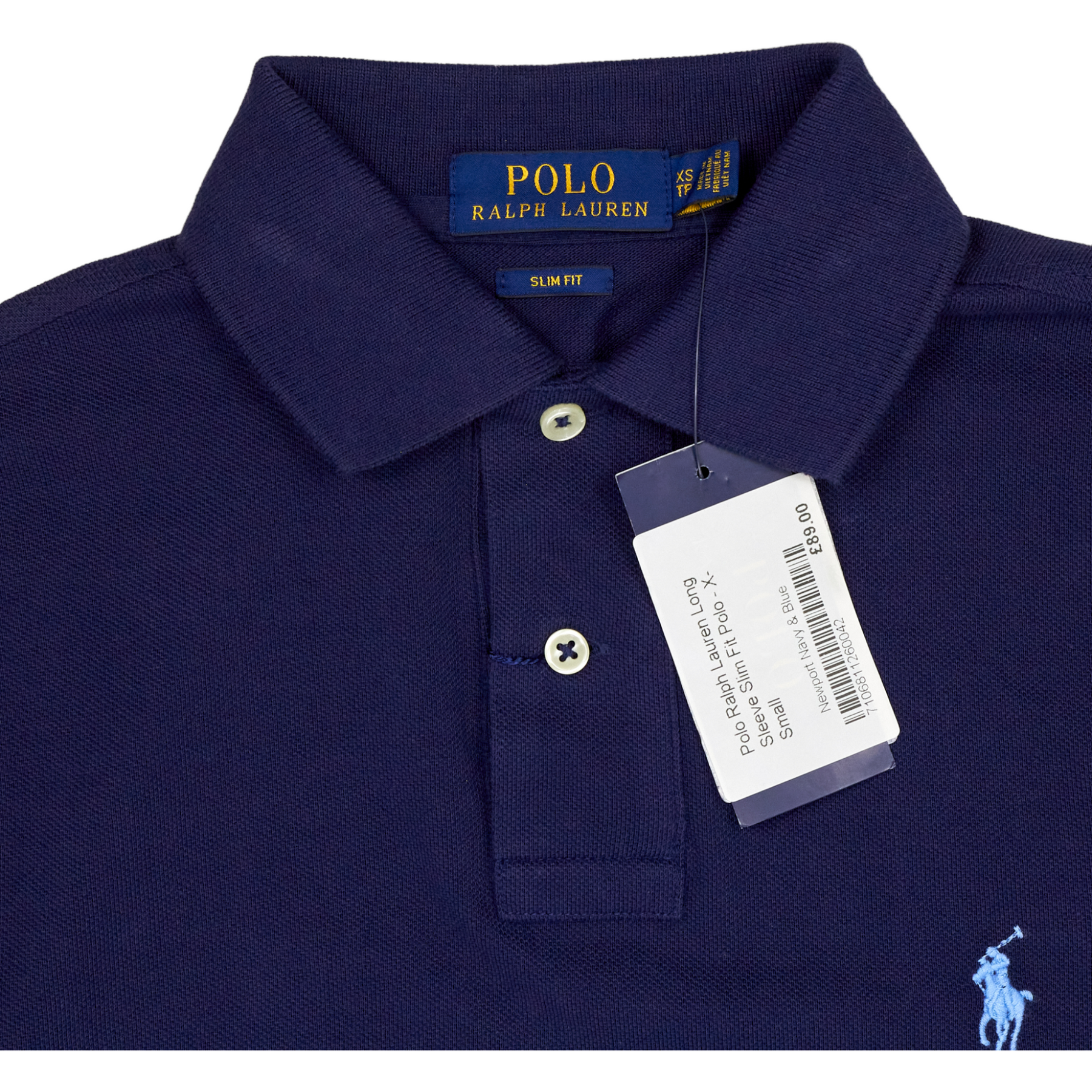 Polo Ralph Lauren Navy Long Sleeve Polo Shirt