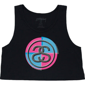 Stussy Black Graphic Tank Top