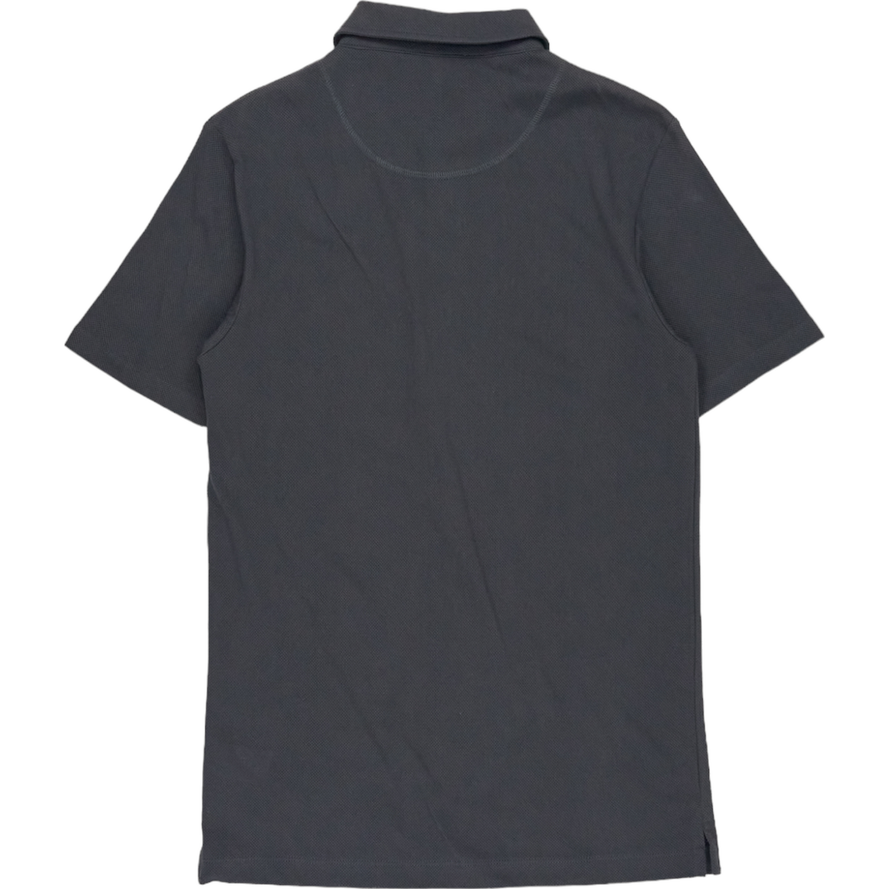 Sunspel Charcoal SS Polo Shirt