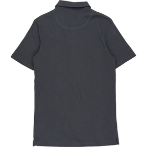 Sunspel Charcoal SS Polo Shirt