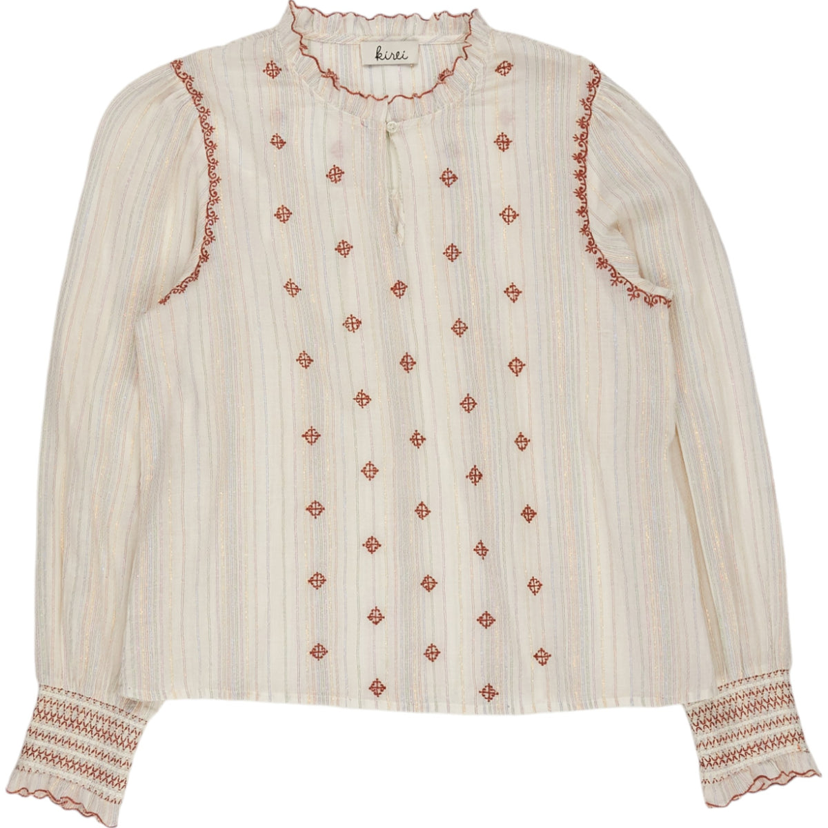 Wyse Cream/Multi Sample Blouse