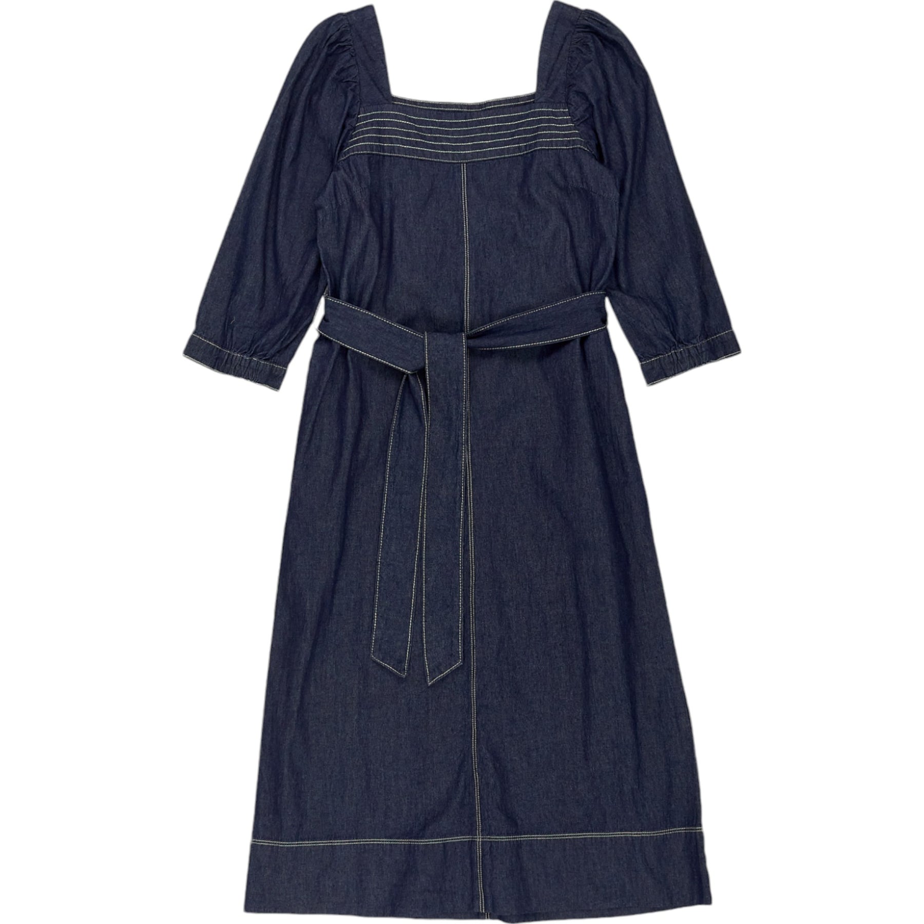 Wyse Indigo Square Neck Dress