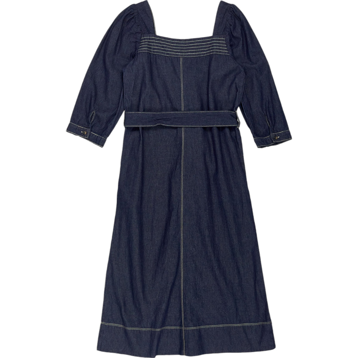 Wyse Indigo Square Neck Dress