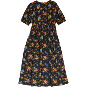 Wyse Black Floral Maxi Dress